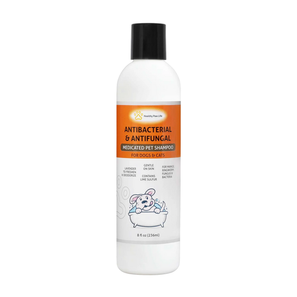 Medicated Pet Shampoo for Dogs & Cats – Itch Relief, Antibacterial & Antifungal Treatment