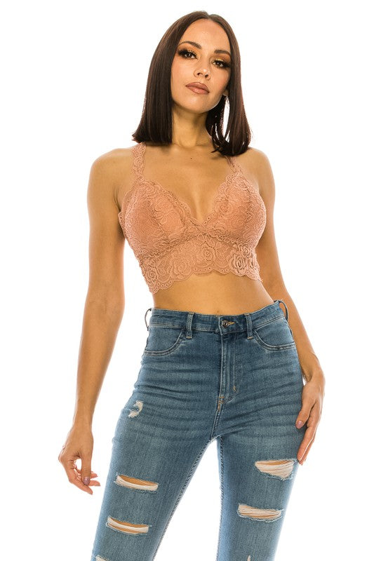 ILLY FLYY MAMI Lace Crop Top