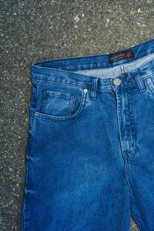 OHHH BEE HAVE Men's Denim Baggy Fit Jeans
