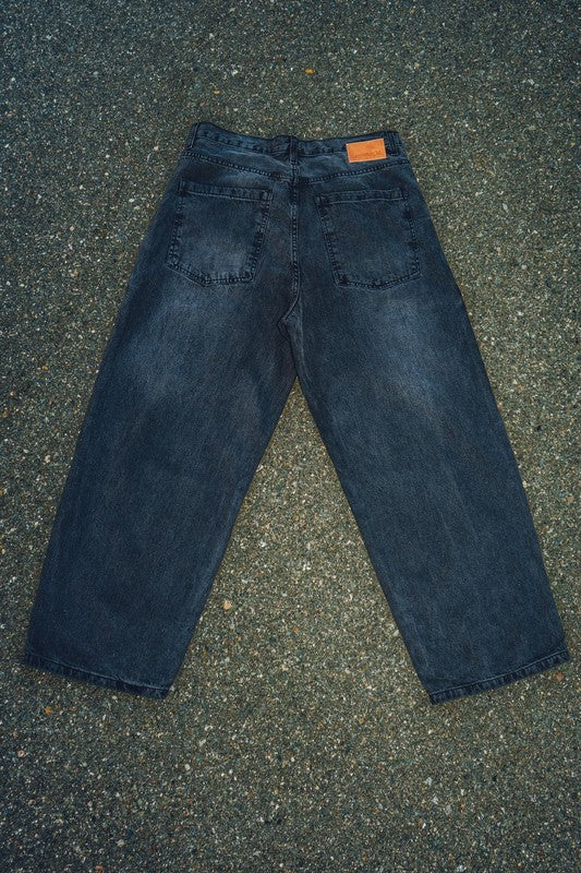 OHHH BEE HAVE Men's Denim Baggy Fit Jeans