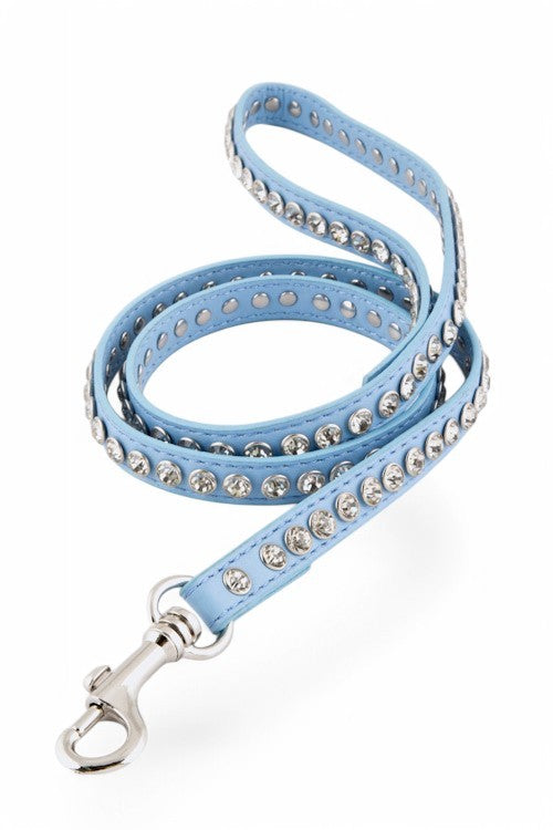 Crystal Bling Out Croc Leather Dog Leash