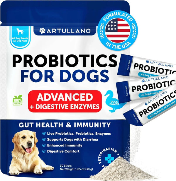 Probiotic Powder for Dogs - Digestive & Immune Support, Gut Health Supplement