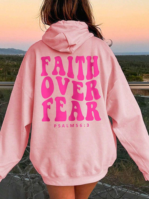 FAITH OVER FEAR Comfy Hoodie