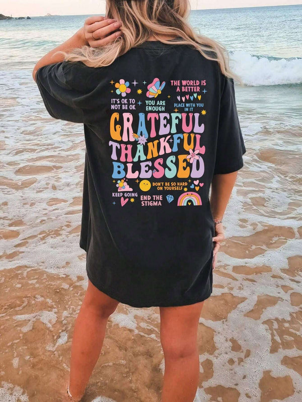 Grateful & Blessed Short Sleeve T-Shirt